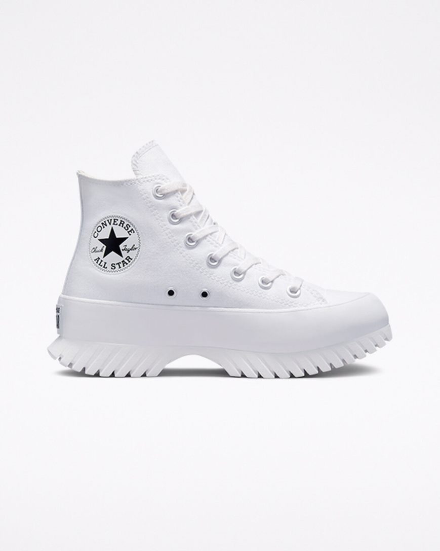 Tenisi Inalti Barbati Converse Chuck Taylor All Star Lugged 2.0 Albi Negrii | RO UYO13H098